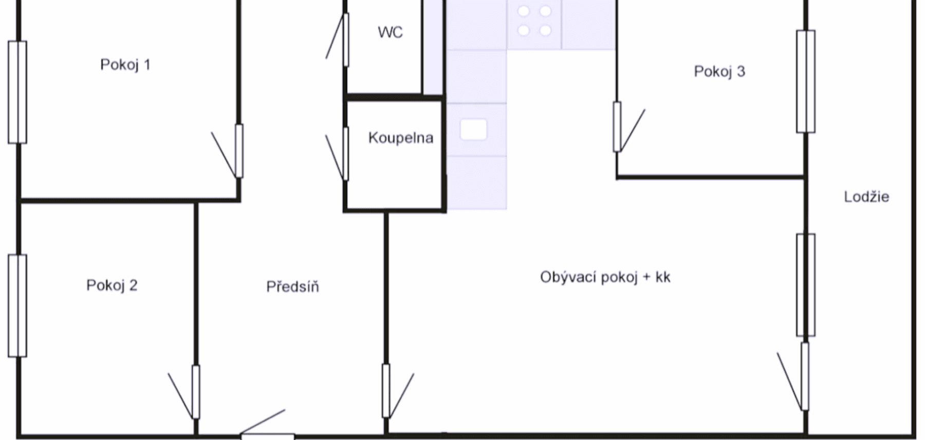 Pronájem bytu 4+kk 76 m², Střelničná, Praha, Praha Pronájem bytu 4+kk 76 m², Střelničná, Praha, Praha