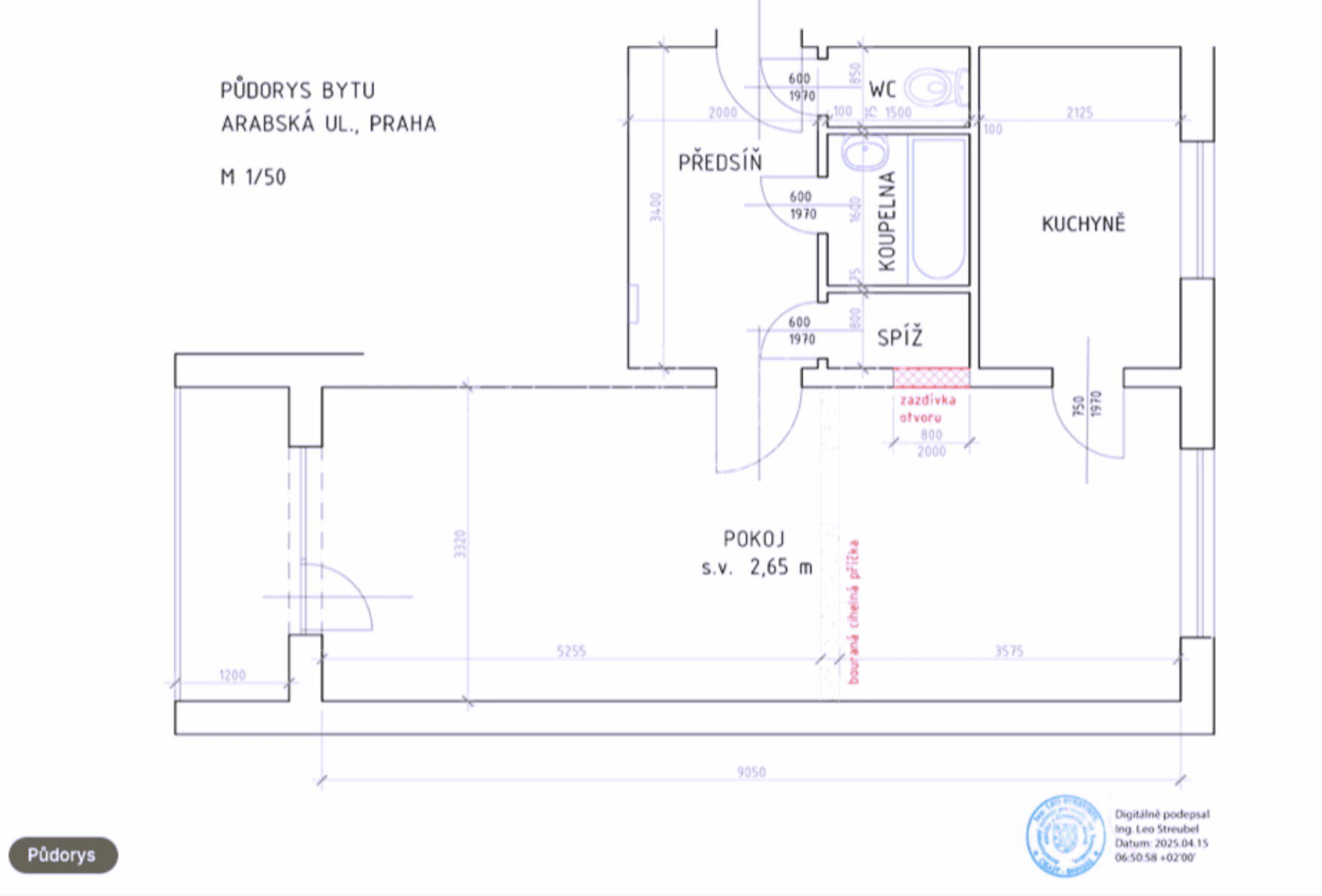 Pronájem bytu 2+kk 58 m², Arabská, Praha, Praha Pronájem bytu 2+kk 58 m², Arabská, Praha, Praha