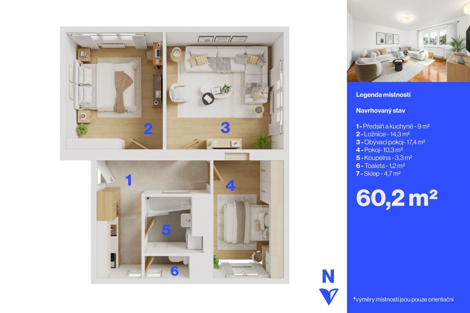 Prodej bytu 3+kk 60 m², Mladých, Praha, Praha Prodej bytu 3+kk 60 m², Mladých, Praha, Praha