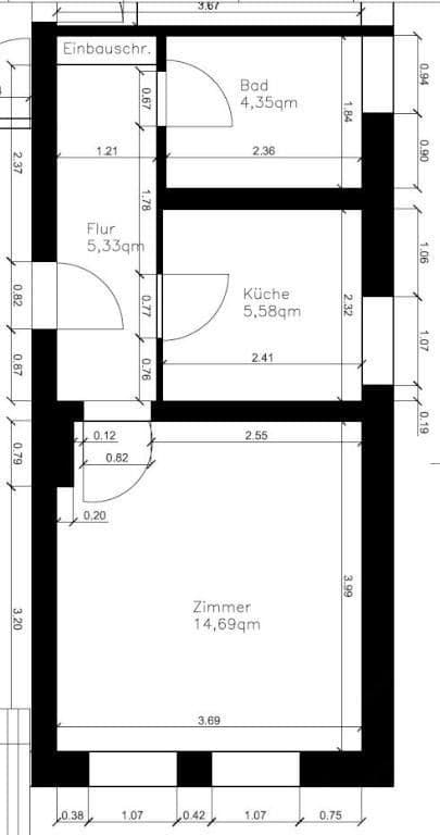 Pronájem bytu 1+1 30 m², Am Brodhagen 2, Bielefeld, Severní Porýní-Vestfálsko Pronájem bytu 1+1 30 m², Am Brodhagen 2, Bielefeld, Severní Porýní-Vestfálsko