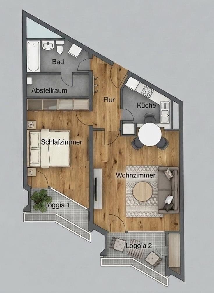 Pronájem bytu 2+1 67 m², Collinistraße 5, Mannheim, Bádensko-Württembersko Pronájem bytu 2+1 67 m², Collinistraße 5, Mannheim, Bádensko-Württembersko