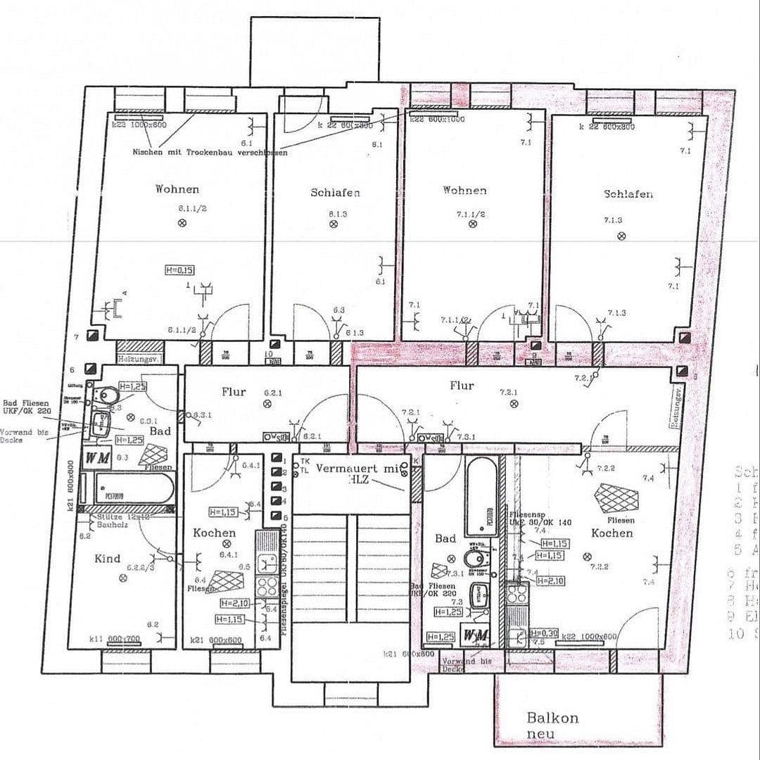Pronájem bytu 3+1 55 m², Rathenaustraße 23, Erfurt, Durynsko Pronájem bytu 3+1 55 m², Rathenaustraße 23, Erfurt, Durynsko