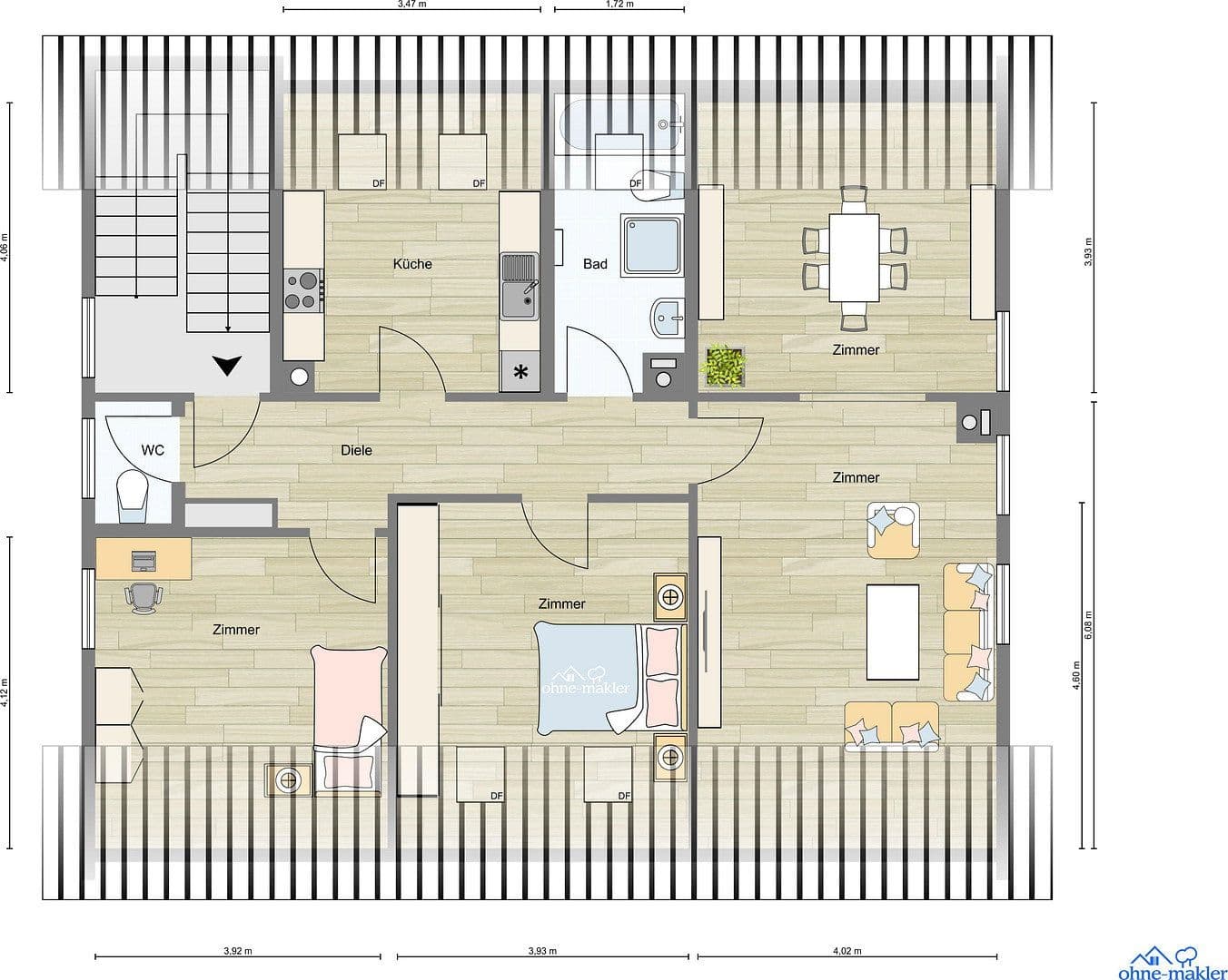 Pronájem bytu 3+kk 98 m², Saarbrücken, Země Sársko Pronájem bytu 3+kk 98 m², Saarbrücken, Země Sársko