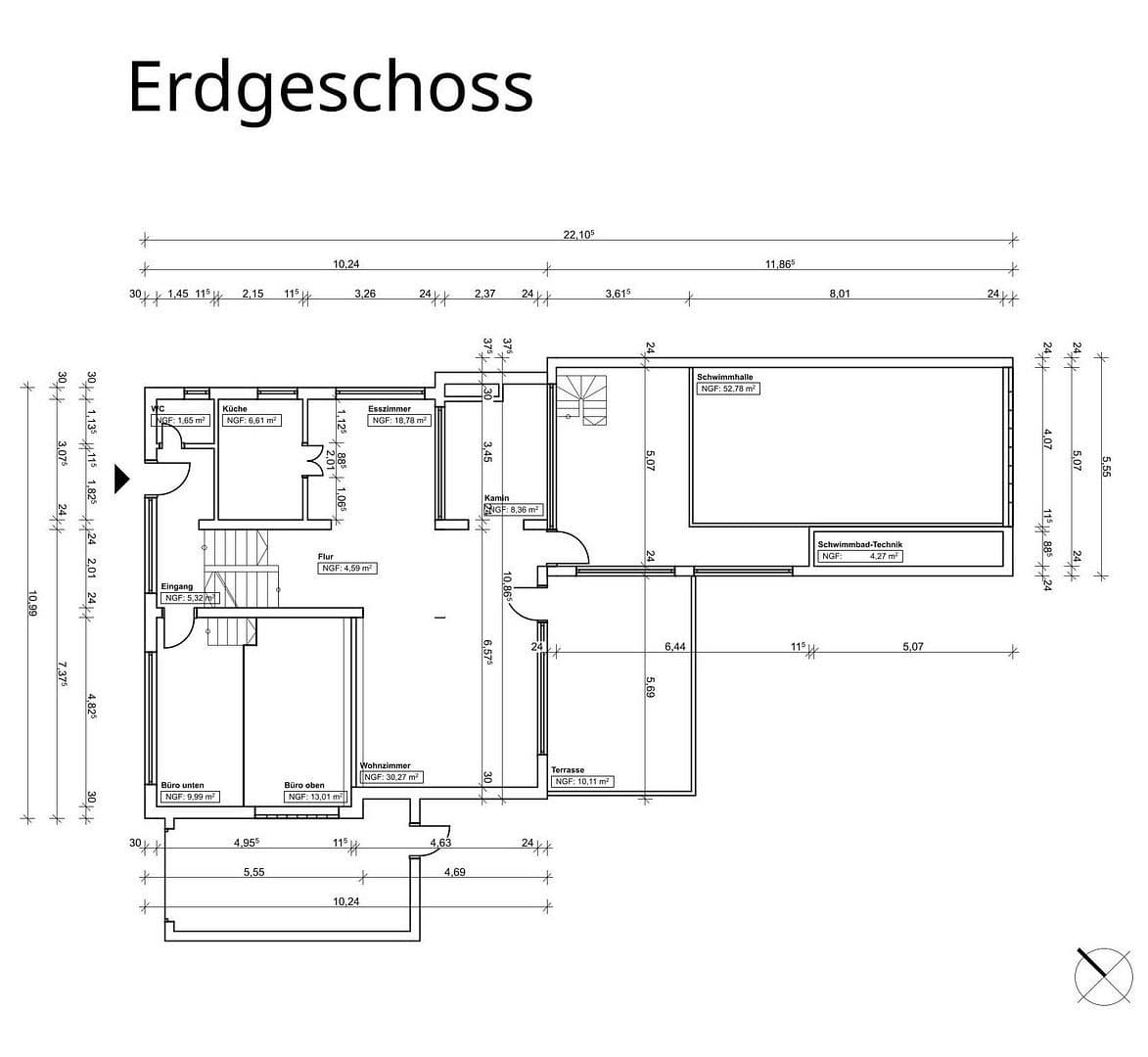 Prodej domu 210 m², pozemek 584 m², Hasselroth, Hessen Prodej domu 210 m², pozemek 584 m², Hasselroth, Hessen