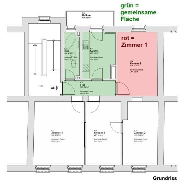 Pronájem bytu 16 m², Würzburg, Bavorsko Pronájem bytu 16 m², Würzburg, Bavorsko