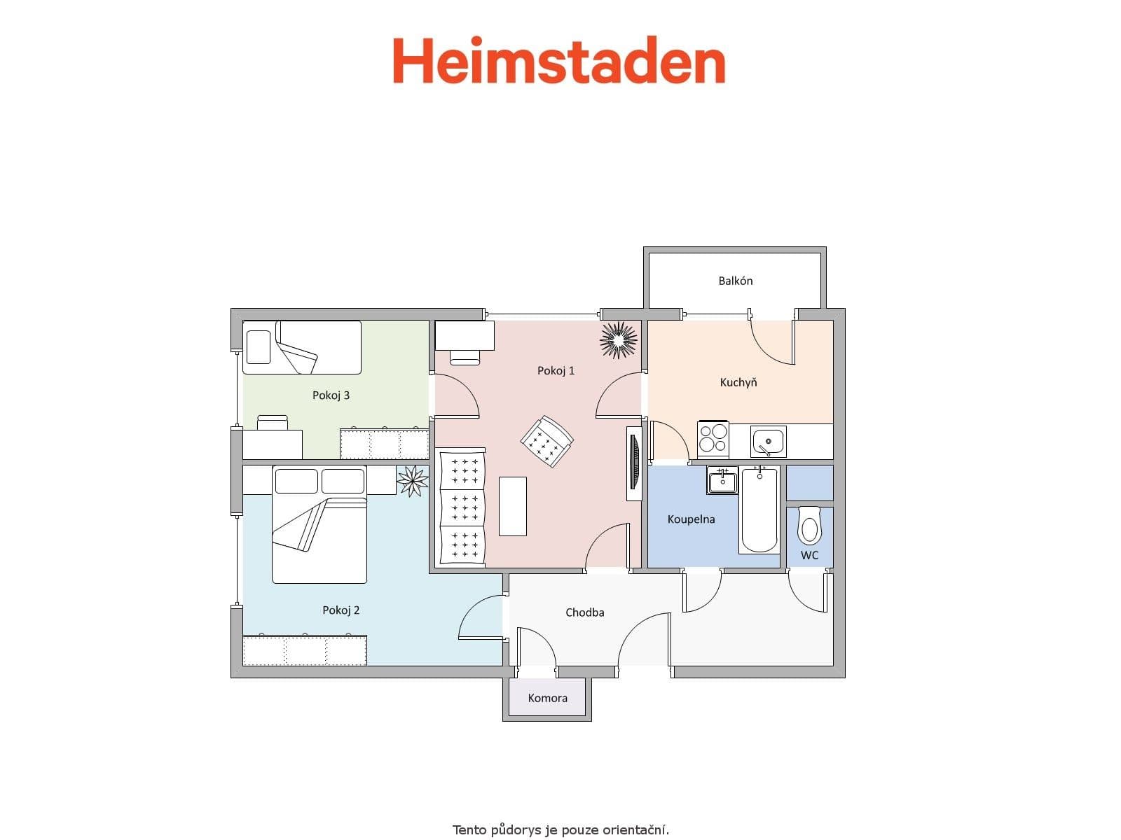 Pronájem bytu 3+1 63 m², Kosmonautů, Havířov, Moravskoslezský kraj Pronájem bytu 3+1 63 m², Kosmonautů, Havířov, Moravskoslezský kraj