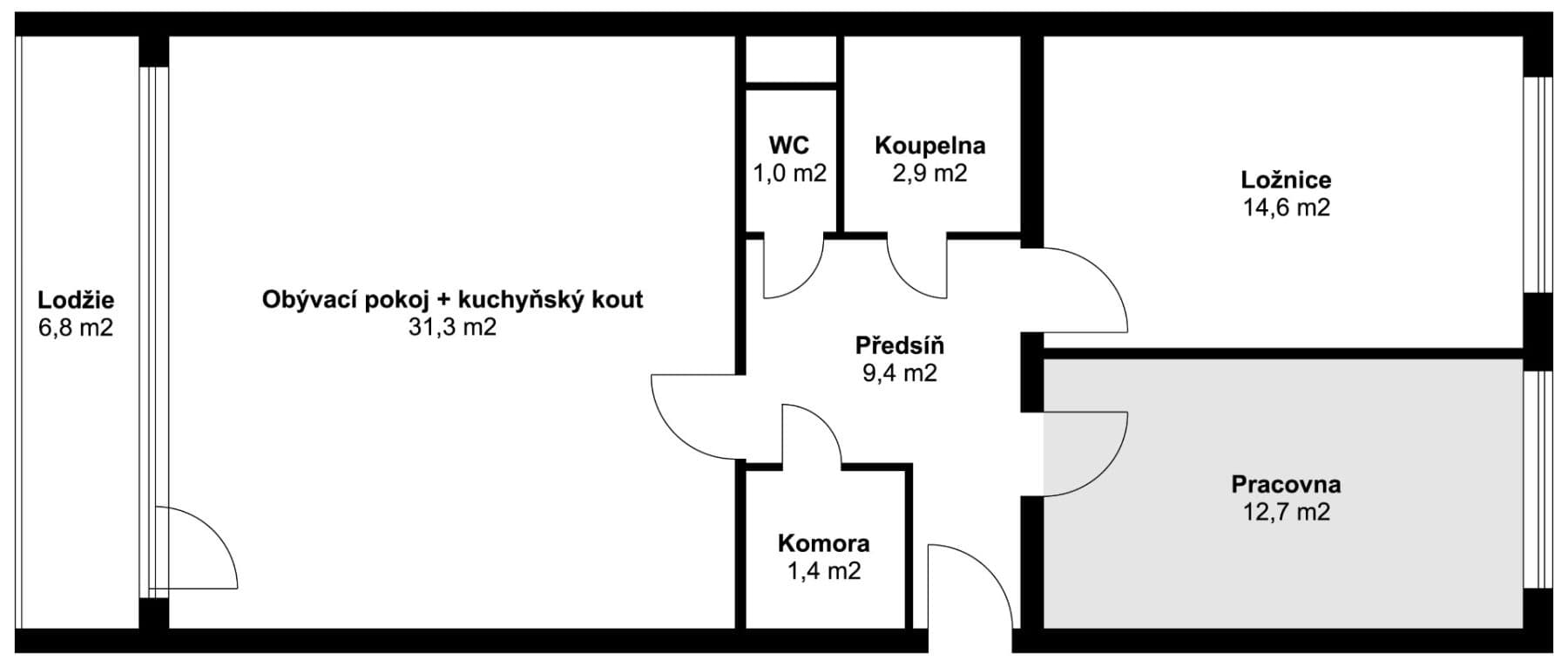 Pronájem bytu 3+kk 74 m², Kettnerova, Praha, Praha Pronájem bytu 3+kk 74 m², Kettnerova, Praha, Praha