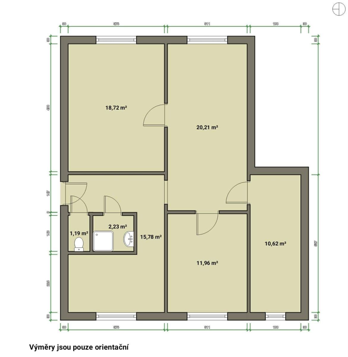 Prodej bytu 4+1 81 m², 5. května, Plesná, Karlovarský kraj Prodej bytu 4+1 81 m², 5. května, Plesná, Karlovarský kraj