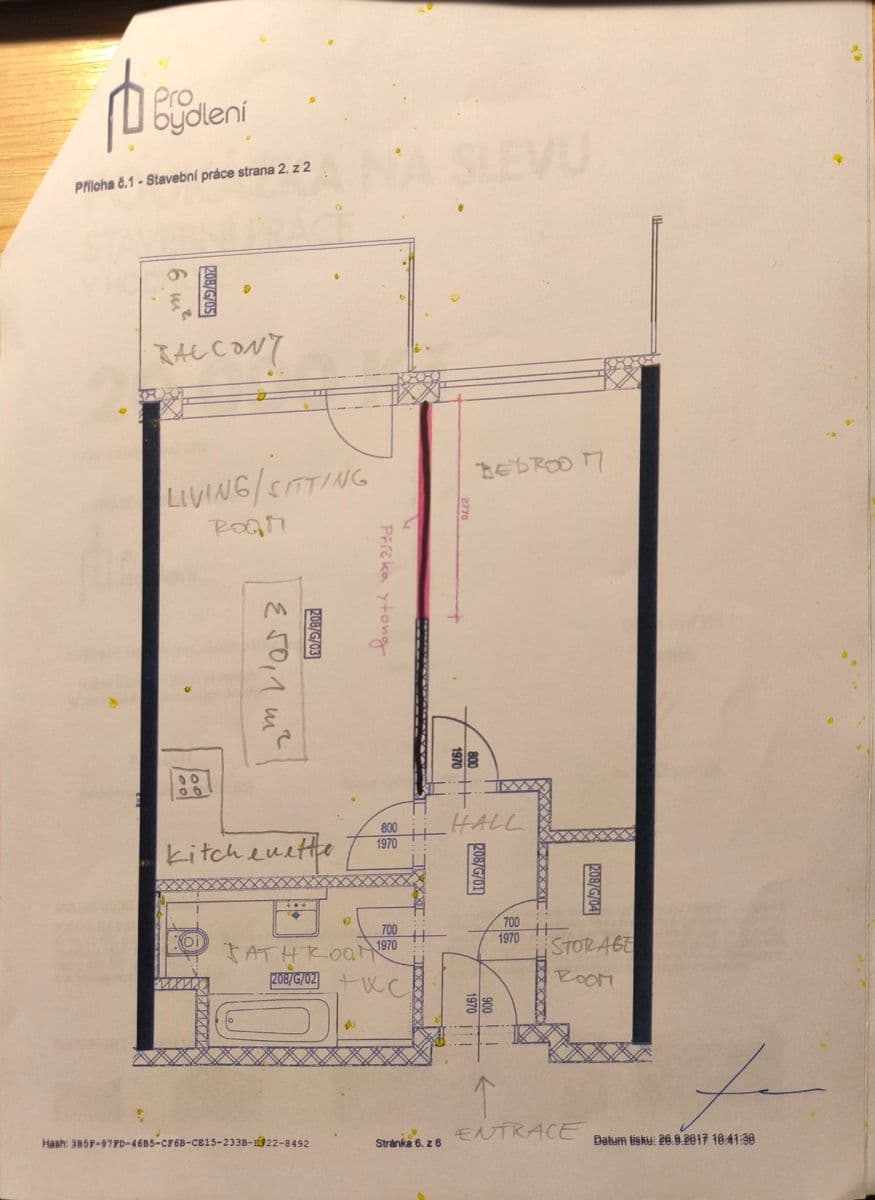 Pronájem bytu 2+kk 50 m², Klementova, Praha, Praha Pronájem bytu 2+kk 50 m², Klementova, Praha, Praha