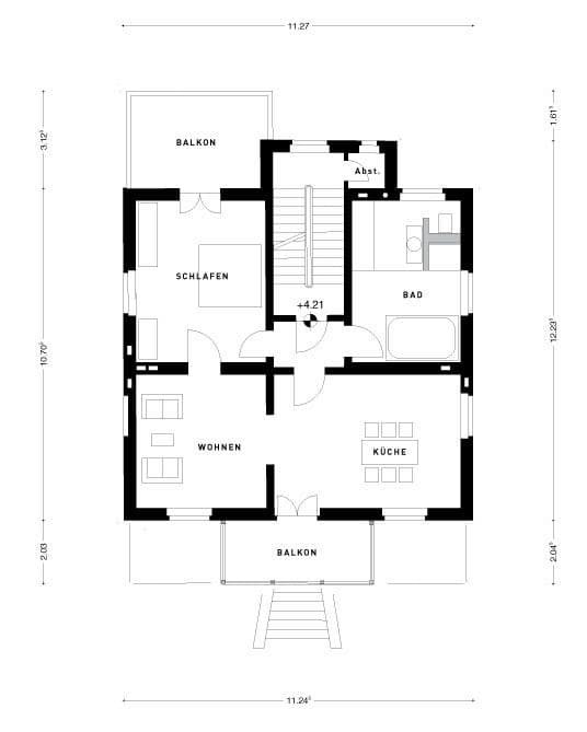 Pronájem bytu 3+1 100 m², Bad Honnef, Severní Porýní-Vestfálsko Pronájem bytu 3+1 100 m², Bad Honnef, Severní Porýní-Vestfálsko