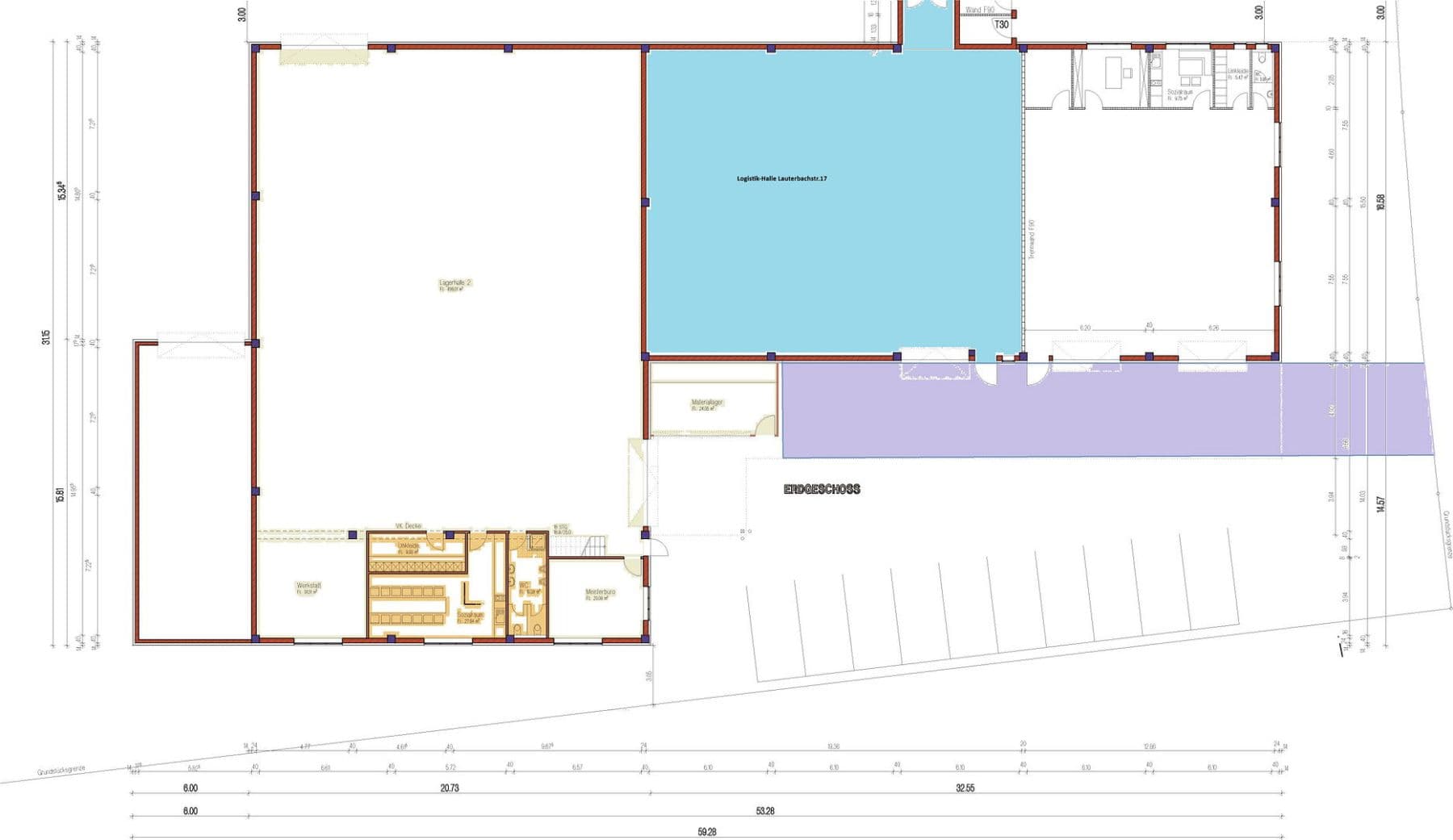 Pronájem nebytového prostoru 2.000 m², Lauterbachstr.15 und 17, Geretsried, Bavorsko Pronájem nebytového prostoru 2.000 m², Lauterbachstr.15 und 17, Geretsried, Bavorsko