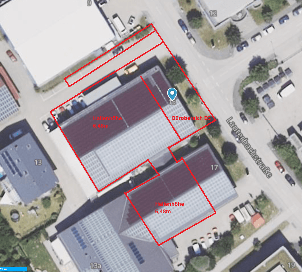 Pronájem nebytového prostoru 2.000 m², Lauterbachstr.15 und 17, Geretsried, Bavorsko Pronájem nebytového prostoru 2.000 m², Lauterbachstr.15 und 17, Geretsried, Bavorsko