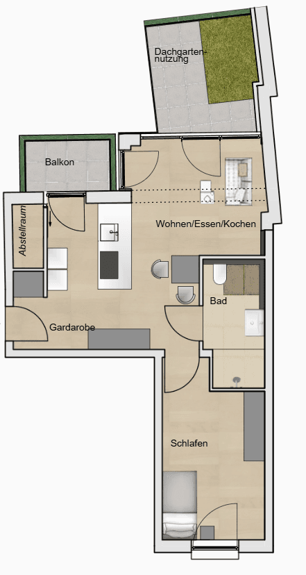 Pronájem bytu 2+1 62 m², Lerchenfeldstraße 28, München, Bavorsko Pronájem bytu 2+1 62 m², Lerchenfeldstraße 28, München, Bavorsko