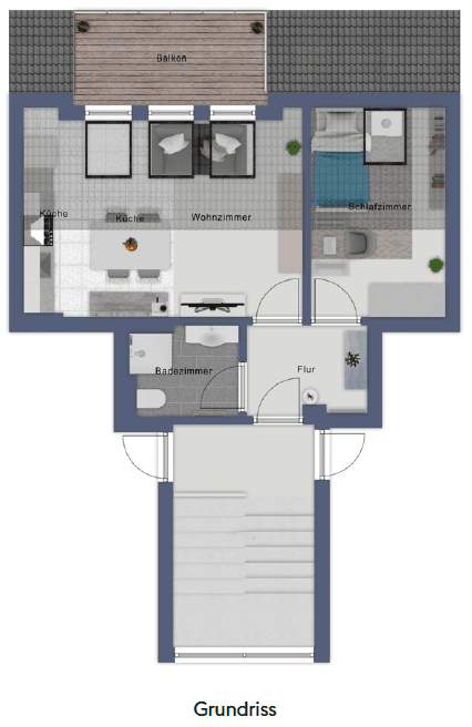 Pronájem bytu 2+1 31 m², Zaunkönigstraße 43, Magdeburg, Sasko-Anhaltsko Pronájem bytu 2+1 31 m², Zaunkönigstraße 43, Magdeburg, Sasko-Anhaltsko