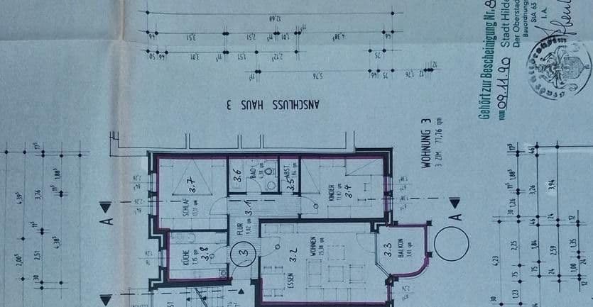 Pronájem bytu 3+1 78 m², Martin-Boyken-Ring 13, Hildesheim, Dolní Sasko Pronájem bytu 3+1 78 m², Martin-Boyken-Ring 13, Hildesheim, Dolní Sasko