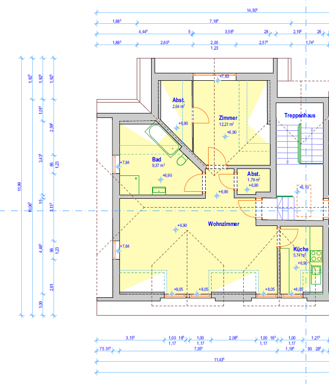Pronájem bytu 2+1 65 m², Falltorstr. 2, Bruchköbel, Hessen Pronájem bytu 2+1 65 m², Falltorstr. 2, Bruchköbel, Hessen