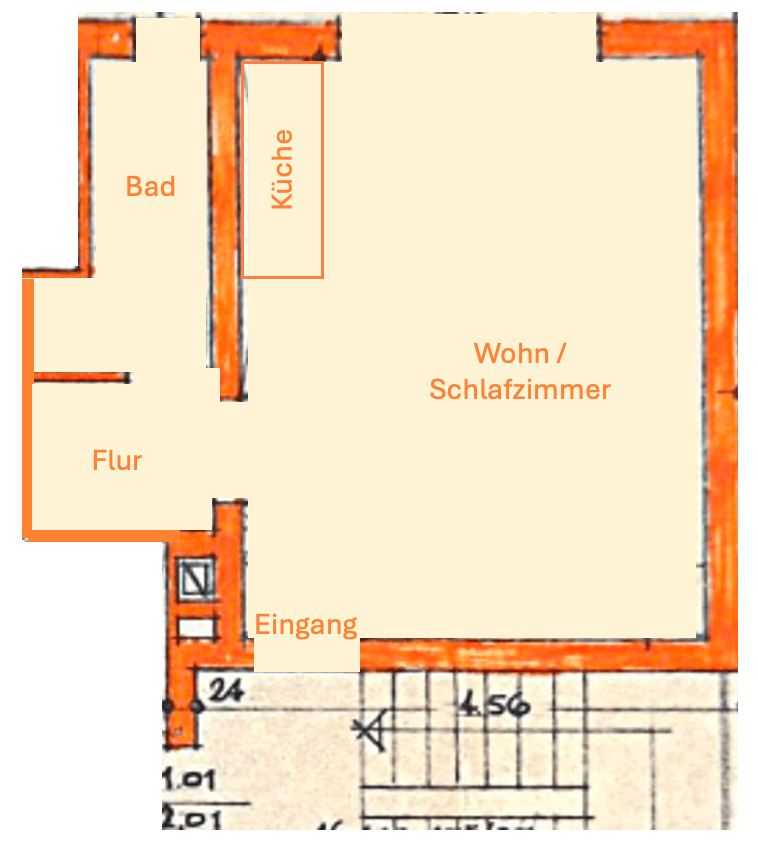 Pronájem bytu 1+1 25 m², Parkstrasse 3, Bad Vilbel, Hessen Pronájem bytu 1+1 25 m², Parkstrasse 3, Bad Vilbel, Hessen