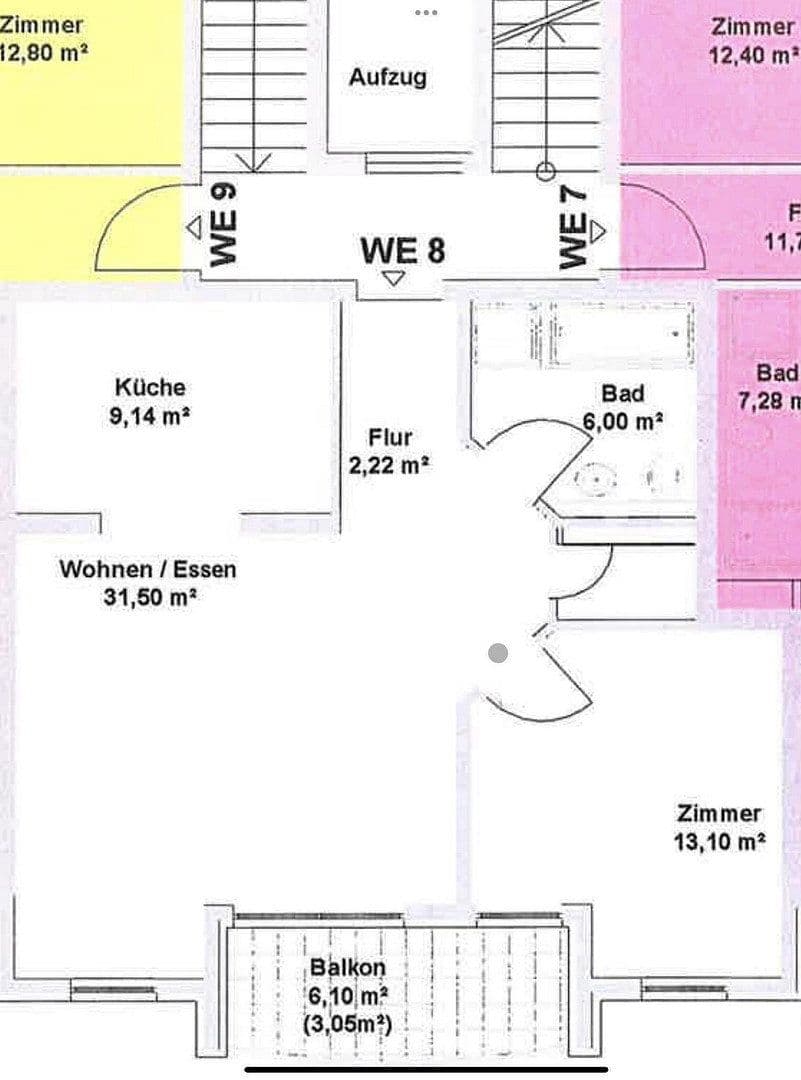 Pronájem bytu 2+1 65 m², Frankfurt am Main, Hessen Pronájem bytu 2+1 65 m², Frankfurt am Main, Hessen