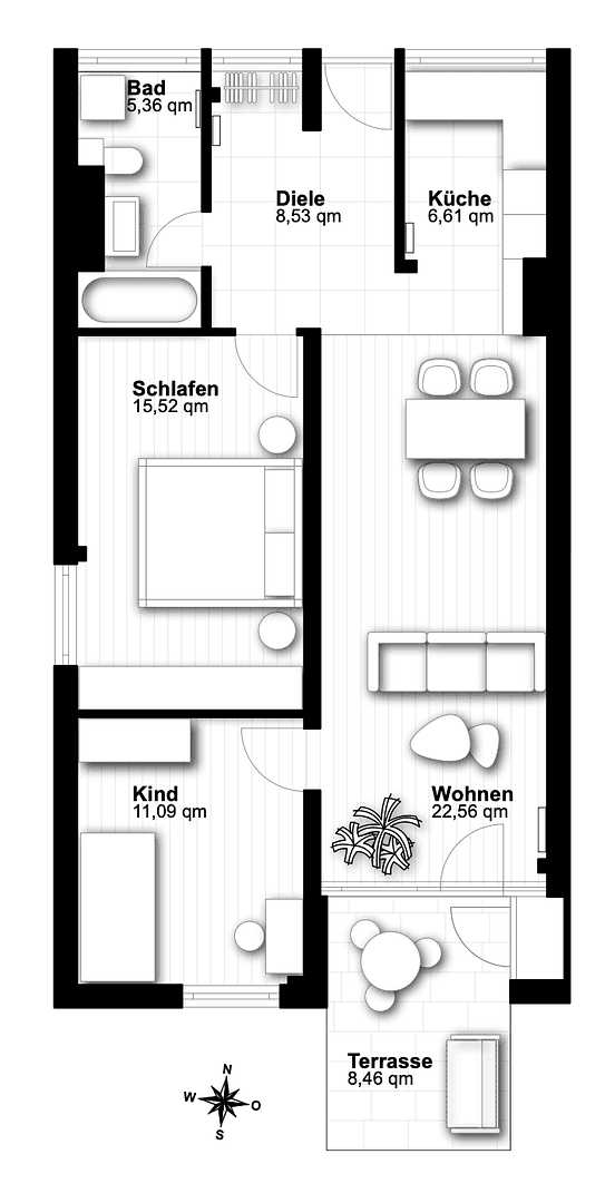 Prodej bytu 3+1 73 m², Oberländerstraße 33, München, Bavorsko Prodej bytu 3+1 73 m², Oberländerstraße 33, München, Bavorsko