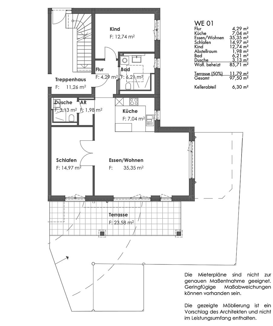 Pronájem bytu 3+1 98 m², Dorfstraße 11b, Germering, Bavorsko Pronájem bytu 3+1 98 m², Dorfstraße 11b, Germering, Bavorsko