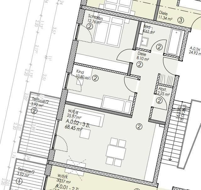 Pronájem bytu 3+1 69 m², Äußere Münchener Str. 94, Landshut, Bavorsko Pronájem bytu 3+1 69 m², Äußere Münchener Str. 94, Landshut, Bavorsko