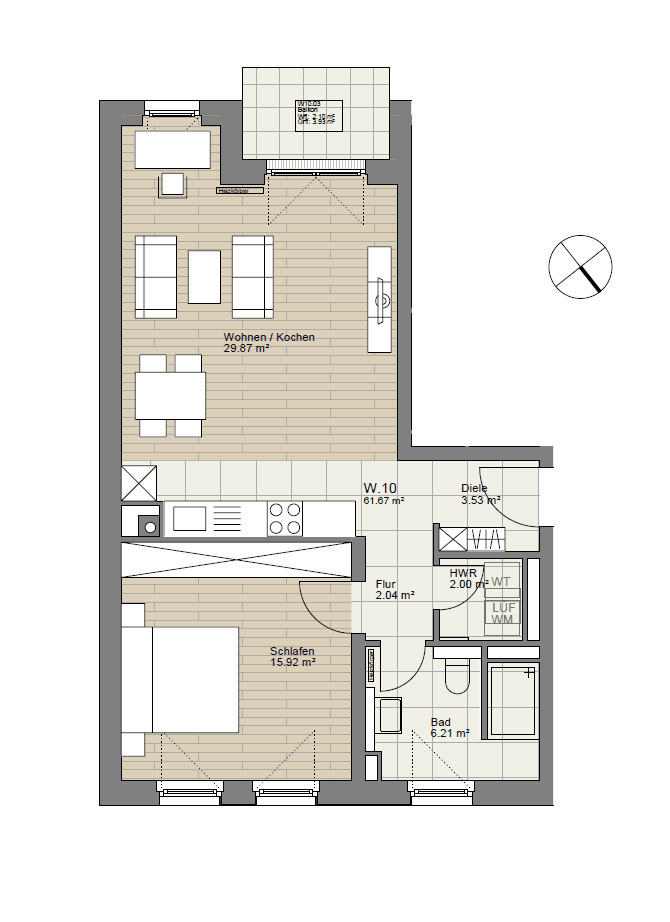 Pronájem bytu 2+1 61 m², Seilerstraße 7, Frankfurt am Main, Hessen Pronájem bytu 2+1 61 m², Seilerstraße 7, Frankfurt am Main, Hessen
