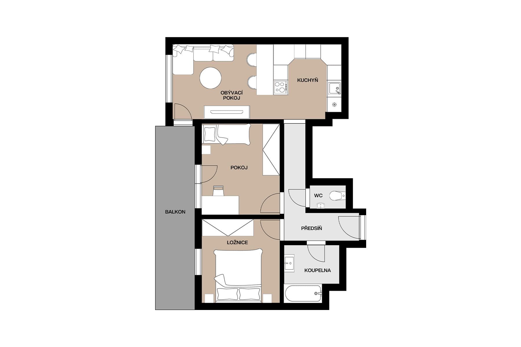 Prodej bytu 3+kk 77 m², Čerpadlová, Praha, Praha Prodej bytu 3+kk 77 m², Čerpadlová, Praha, Praha
