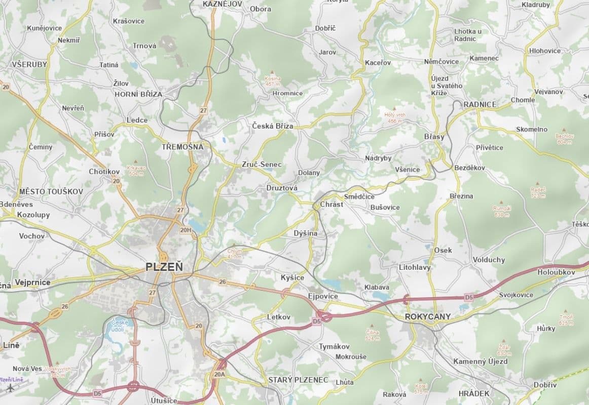 Prodej pozemku 30.262 m², Třemošná, Plzeňský kraj Prodej pozemku 30.262 m², Třemošná, Plzeňský kraj