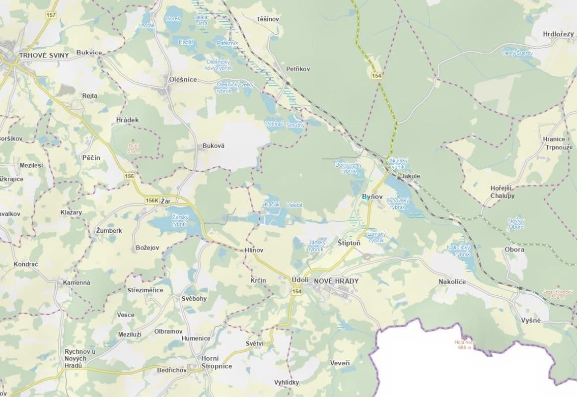 Prodej pozemku 14.101 m², Nové Hrady, Jihočeský kraj Prodej pozemku 14.101 m², Nové Hrady, Jihočeský kraj