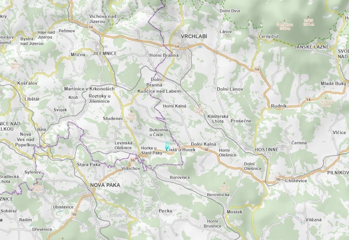 Prodej pozemku 2.635 m², Čistá u Horek, Liberecký kraj Prodej pozemku 2.635 m², Čistá u Horek, Liberecký kraj