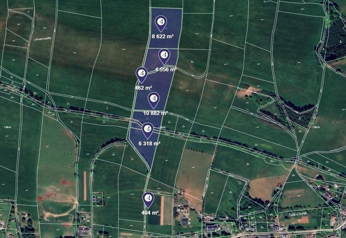 Prodej pozemku 31.244 m², Čistá u Horek, Liberecký kraj Prodej pozemku 31.244 m², Čistá u Horek, Liberecký kraj