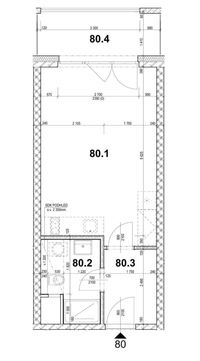 Pronájem bytu 1+kk 35 m², Bukačova, Praha, Praha Pronájem bytu 1+kk 35 m², Bukačova, Praha, Praha