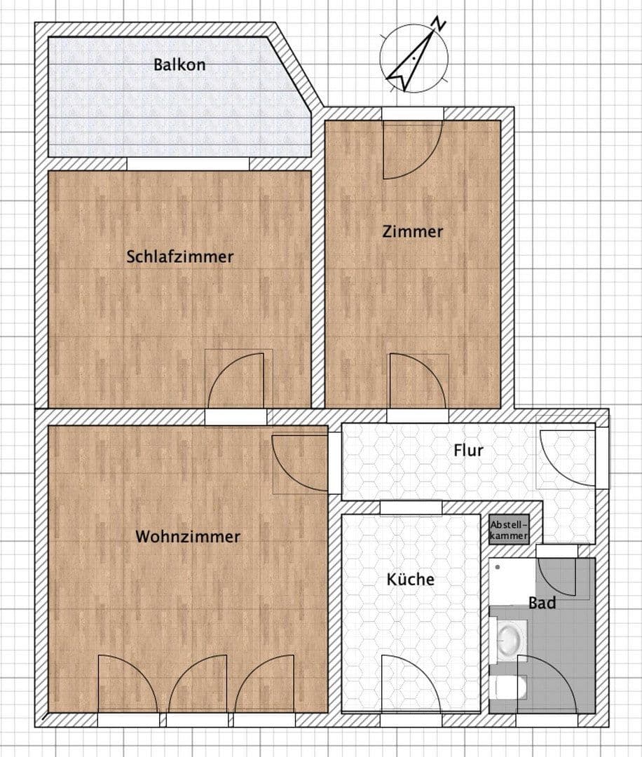Pronájem bytu 3+1 65 m², Adolf-Friedrich-Straße 29, Troisdorf, Severní Porýní-Vestfálsko Pronájem bytu 3+1 65 m², Adolf-Friedrich-Straße 29, Troisdorf, Severní Porýní-Vestfálsko