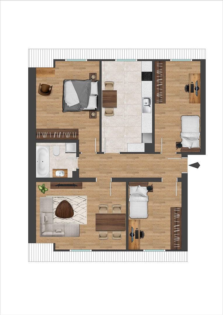 Prodej bytu 4+1 86 m², Dülmen, Severní Porýní-Vestfálsko Prodej bytu 4+1 86 m², Dülmen, Severní Porýní-Vestfálsko