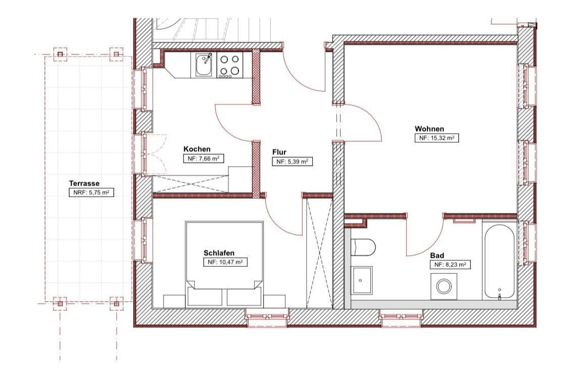 Pronájem bytu 2+1 53 m², Angerstraße 11, Leipzig, Sasko Pronájem bytu 2+1 53 m², Angerstraße 11, Leipzig, Sasko