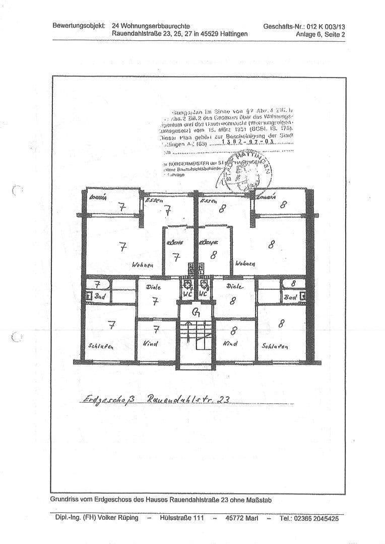 Pronájem bytu 3+kk 78 m², Rauendahlstraße 27, Hattingen, Severní Porýní-Vestfálsko Pronájem bytu 3+kk 78 m², Rauendahlstraße 27, Hattingen, Severní Porýní-Vestfálsko