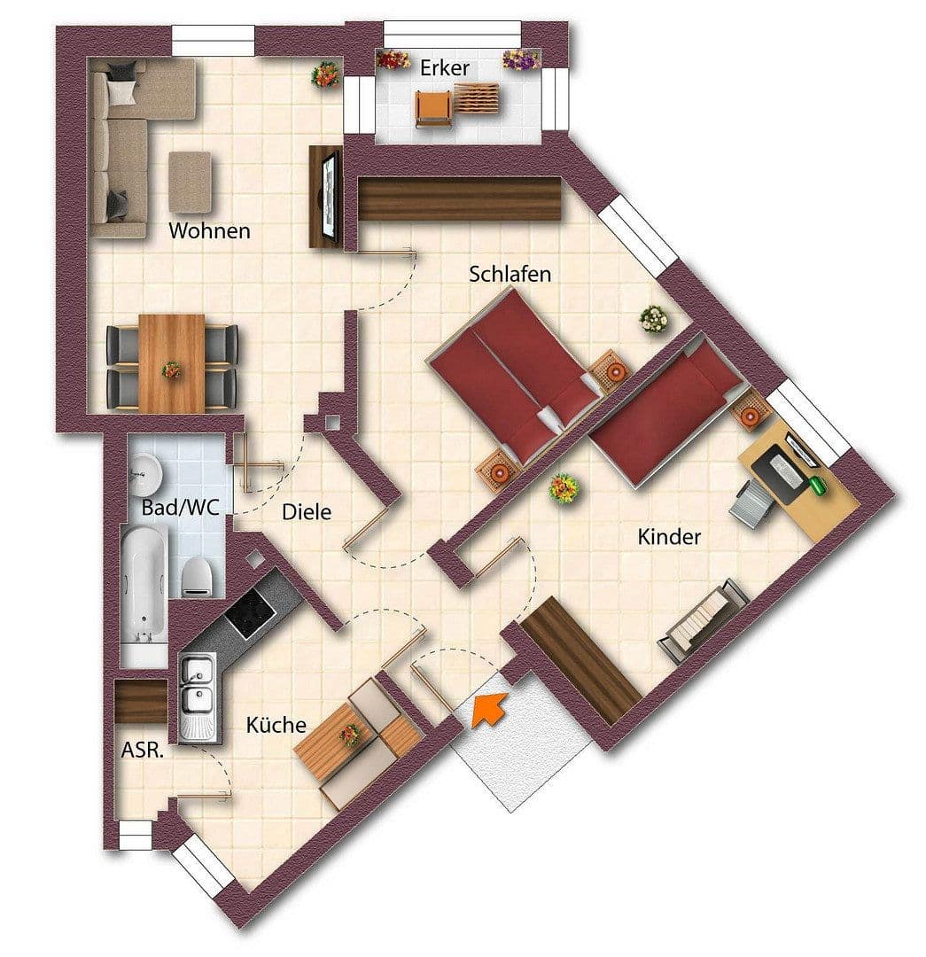 Pronájem bytu 3+1 79 m², Nöthnitzer Straße 36, Dresden, Sasko Pronájem bytu 3+1 79 m², Nöthnitzer Straße 36, Dresden, Sasko