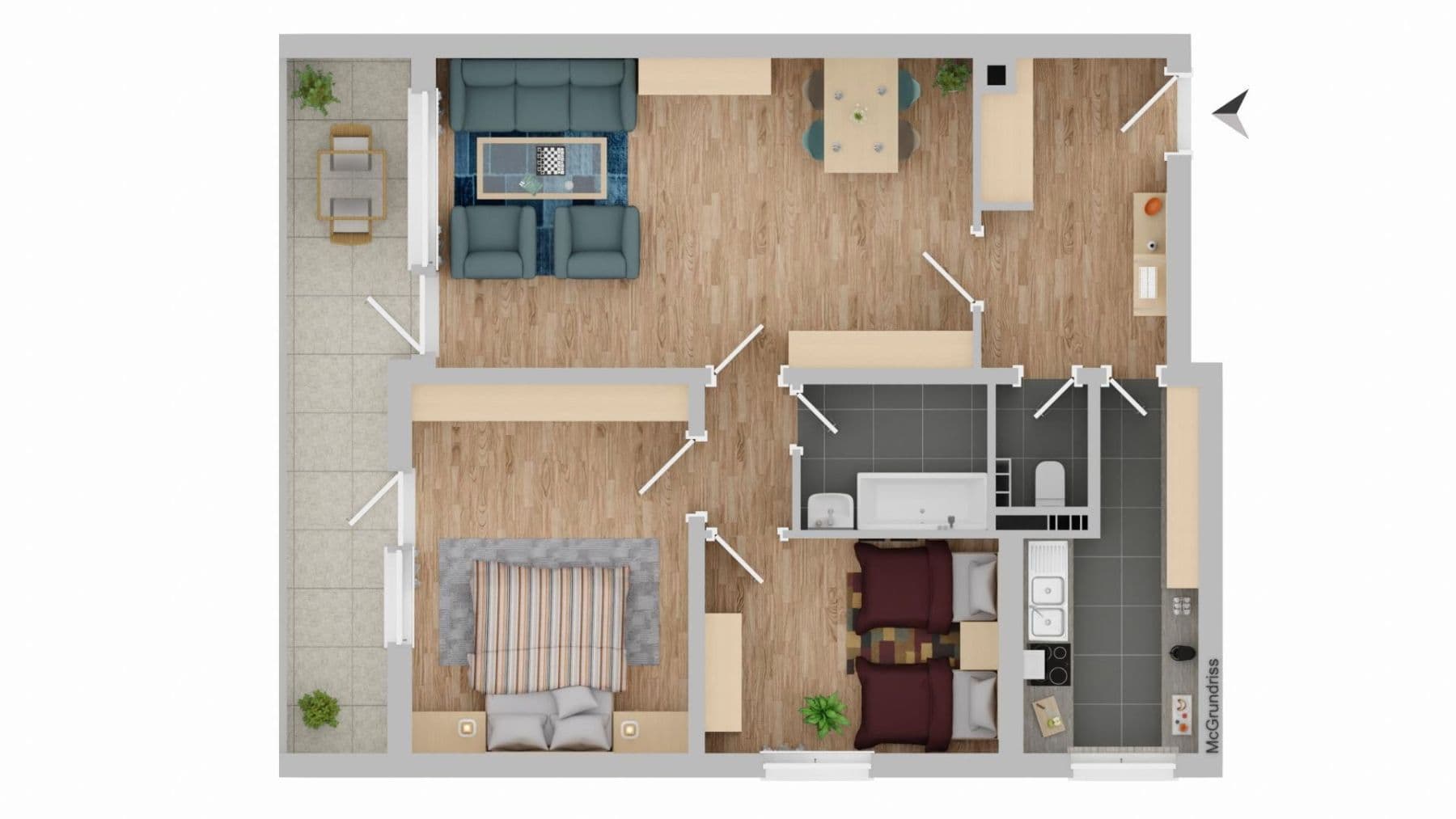 Prodej bytu 3+1 83 m², Richard-Wagner-Straße 2, Biblis, Hessen Prodej bytu 3+1 83 m², Richard-Wagner-Straße 2, Biblis, Hessen