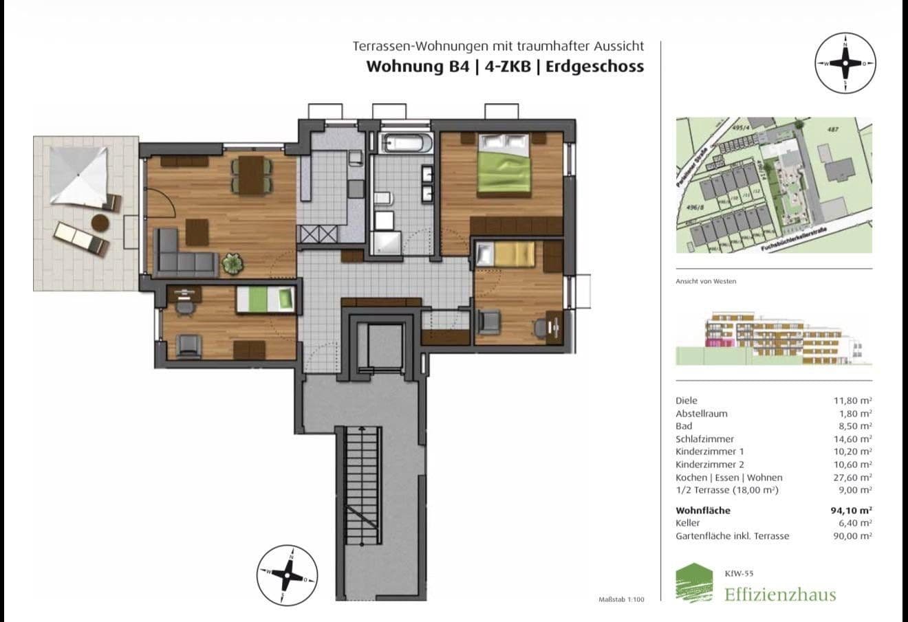 Prodej bytu 4+1 95 m², Fuchsbüchlerkellerstr.16a, Geisenfeld, Bavorsko Prodej bytu 4+1 95 m², Fuchsbüchlerkellerstr.16a, Geisenfeld, Bavorsko