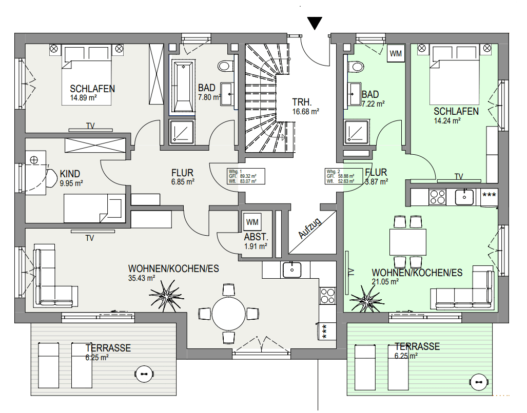 Prodej bytu 2+1 53 m², Eibenstrasse 15, Wörth a.d.Isar, Bavorsko Prodej bytu 2+1 53 m², Eibenstrasse 15, Wörth a.d.Isar, Bavorsko