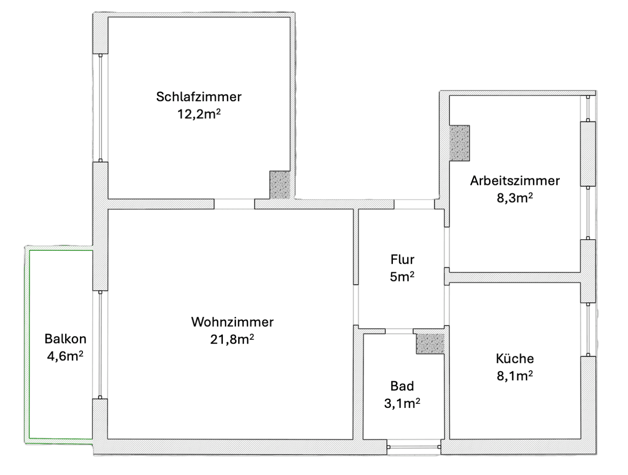 Pronájem bytu 2+kk 61 m², Klagenfurter Straße, München, Bavorsko Pronájem bytu 2+kk 61 m², Klagenfurter Straße, München, Bavorsko