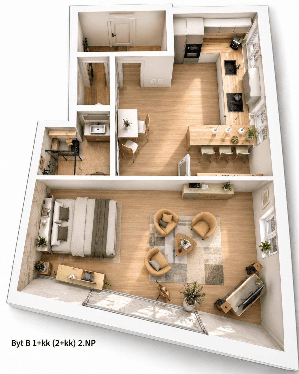 Prodej bytu 2+kk 55 m², Kapitána Jaroše, Boskovice, Jihomoravský kraj Prodej bytu 2+kk 55 m², Kapitána Jaroše, Boskovice, Jihomoravský kraj