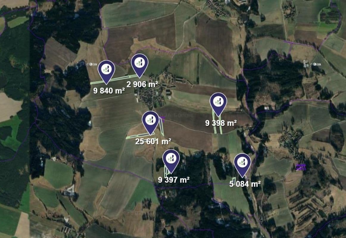 Prodej pozemku 62.226 m², Častrov, Kraj Vysočina Prodej pozemku 62.226 m², Častrov, Kraj Vysočina