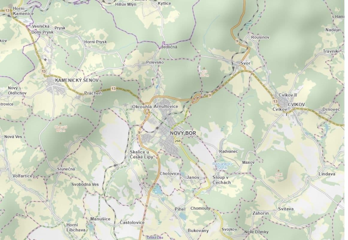 Prodej pozemku 4.757 m², Nový Bor, Liberecký kraj Prodej pozemku 4.757 m², Nový Bor, Liberecký kraj