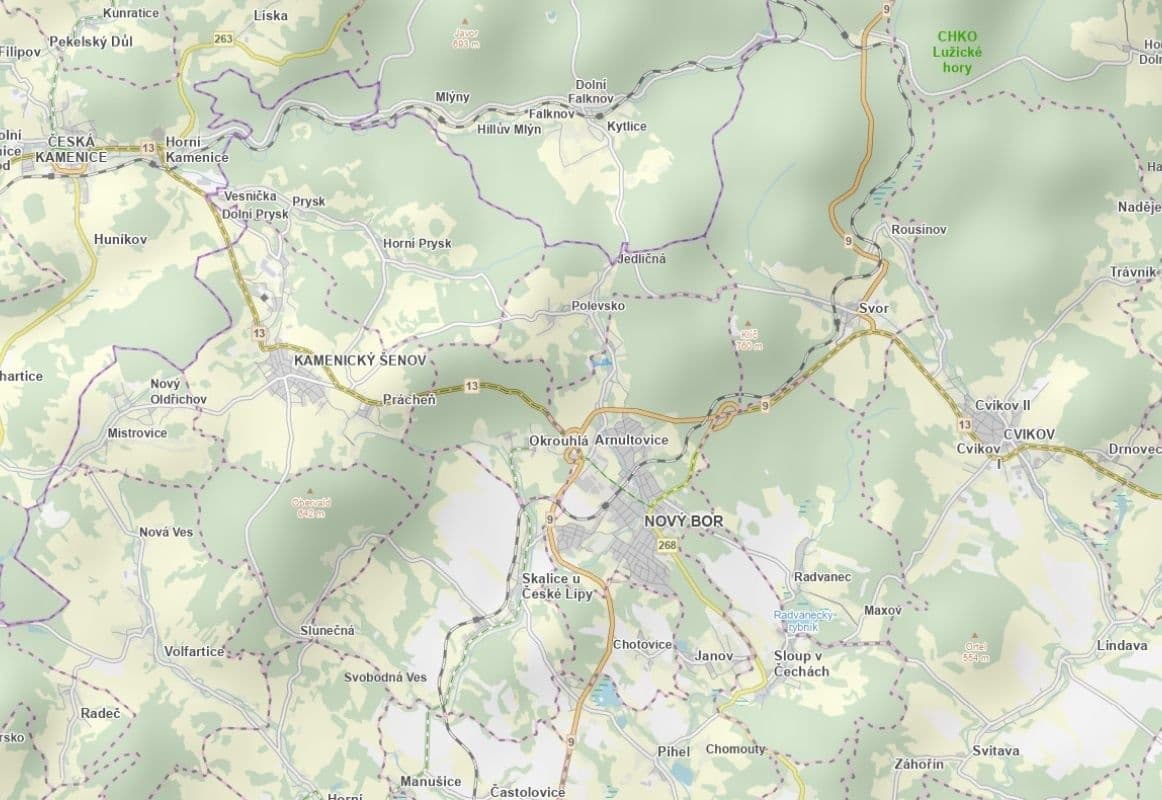 Prodej pozemku 28.595 m², Nový Bor, Liberecký kraj Prodej pozemku 28.595 m², Nový Bor, Liberecký kraj