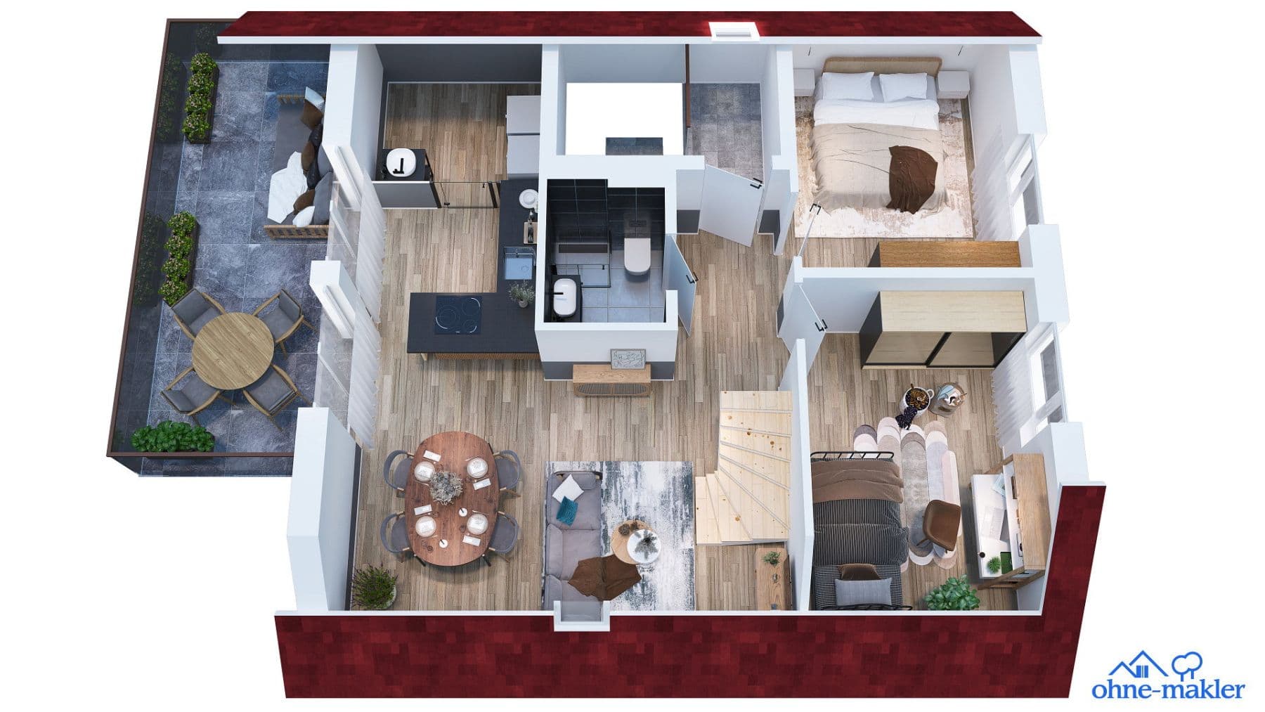 Pronájem bytu 5+1 106 m², Allmendingen, Bádensko-Württembersko Pronájem bytu 5+1 106 m², Allmendingen, Bádensko-Württembersko