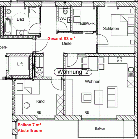 Pronájem bytu 3+1 83 m², Ulrichstr. 10, Abensberg, Bavorsko Pronájem bytu 3+1 83 m², Ulrichstr. 10, Abensberg, Bavorsko