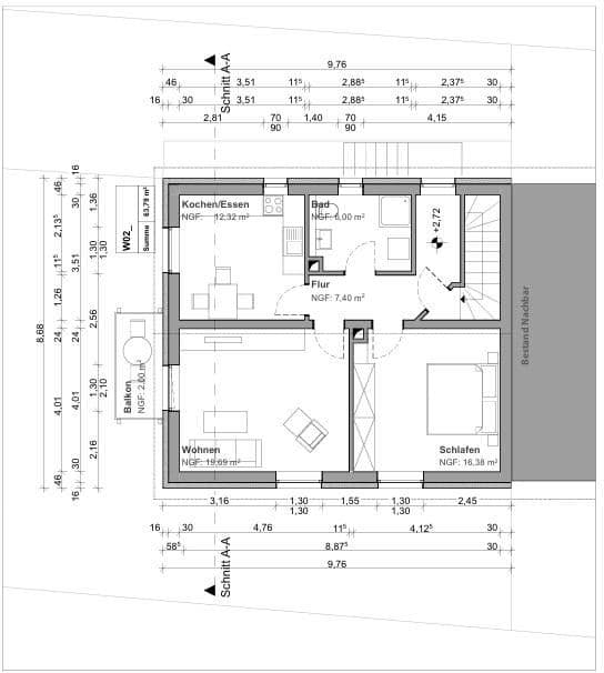 Prodej domu 124 m², pozemek 550 m², Wenzenbach, Bavorsko Prodej domu 124 m², pozemek 550 m², Wenzenbach, Bavorsko