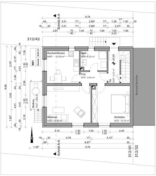 Prodej domu 124 m², pozemek 550 m², Wenzenbach, Bavorsko Prodej domu 124 m², pozemek 550 m², Wenzenbach, Bavorsko