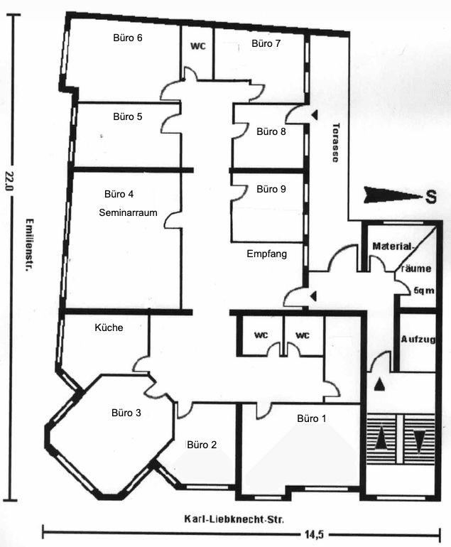 Pronájem kanceláře 277 m², Karl-Liebknecht-Straße 1a, Leipzig, Sasko Pronájem kanceláře 277 m², Karl-Liebknecht-Straße 1a, Leipzig, Sasko